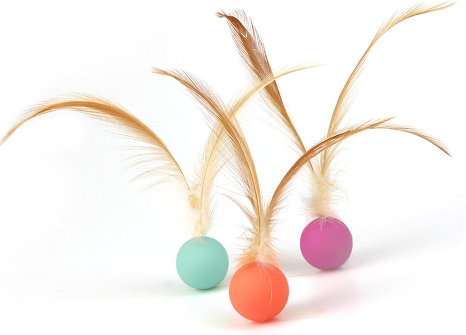 Cat And Dog Toy Bouncy Ball Jumping Ball Interactive Funny Cat  Colorful High Elastic Pet Toy