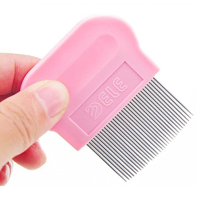 Pet Dog Dog Mouth Hair Comb Needle Comb Row Comb Flea Removal Teddy Than Bear Face Hair Comb Open Knot Fluffy Cleaning Supplies